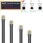 Rj12 Cable Phone Cord Rj12 6p6c Male To Male Straight Wired For Both Data And   
