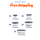 Anchor Hocking Glass Food Storage Containers With Lids  30 Piece Set  New Us