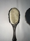 Vintage Silver Plated Art Deco Hand Mirror  Hair Brush  Comb Vanity Dresser Set
