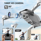 F10 Foldable Drone With Camera For Adults  Brushless Motor  1080p Hd Fpv Live Vi