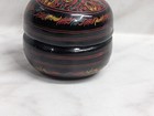 Vintage Burmese Lacquerware Trinket Box 2    Detailed Hand Painted