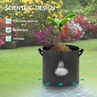 20 Pack 5 Gallon Plant Grow Bags Fabric Pot Nursery Soil Nonwoven W  Handle Usa