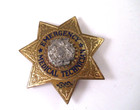 Rare Vintage State Of Pa Emergency Medical Technician Emt Metal Star Badge