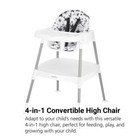 Eat   Grow 4-in-1 Convertible High Chair  Pop Star White Free Shipping