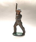 Vintage 1930s Barclay Manoil Lead Wwi Army Toy  21 Flag Bearer Metal Us Soldier