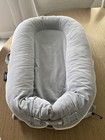 Dock A Tot Deluxe Plus Baby Lounger For 0-8 Months Blue With New Blue Cover