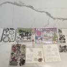 Mixed Lot Acrylic   Rubber Stamps Unmounted  Holiday  Healing  Planner   More