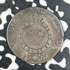 1779 Sweden 1 6 Rixsdaler Lot f6828 Silver 