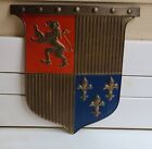 Vintage Large Metal Shield Displays The Coat Of Arms Of Lyon  France