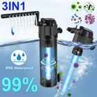 5-in-1 Internal Aquarium Fish Tank Uv Sterilizers Filter Submersible Water Pump