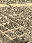 1869 Lawrence Ks Vintage Old Panoramic City Map - 18x24