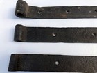 Antique Hand Wrought Iron Strap Hinges Barn Door Lot Of 3