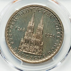 1928 Weimar Rep  Cologne Cathedral 680th Anniversary Medal Pcgs Gem Sp-66