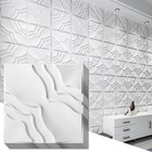  33 Pack 3d Wall Panel  2 Different Effects Pvc Textured Wall Panels For 