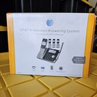 At t Cl83484 4 Handset Cordless Phone   Answering System Caller Id  Call Waiting