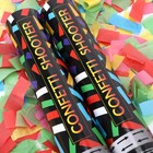 Confetti Cannon Party Poppers 6 Packs Multicolor No Mess Streamer 28cm
