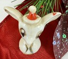 Mid Century Vintage Holt Howard Christmas Pixie Mini Ornament Mouse