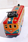 Vintage Super Suburban Express Tin Friction Toy Train W box Kokyu Shokai Japan