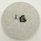 Vintage Horse Head Two Tone Pin Accessory Equestrian Western Animal Lover