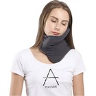 Super Soft Neck Support Travel Pillow For Airplane Car Head Rest  Gray