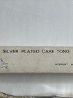 Vintage Interpur Silver Plated Cake Tongs  3171 Hong Kong New Sealed In Box