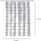Shower Curtain Liner  Big Square Waterproof Peva Shower Curtains With 3 Duty  1