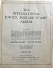 Vintage 1938 International Postage Stamp Album Junior Ed  100s Of U s    Foreign
