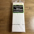 Vtg Lot Of 13 Mens Handkerchiefs Permanent Press White Cotton Poly No Iron Nos