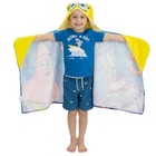Franco Spongebob Hooded Towel Wrap 24x50 In Soft Cotton Terry