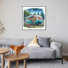 Camper Van Diamond Art Kits For Adults - 5d Full Drill Round Diamond Painting 