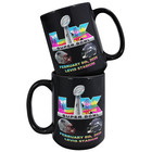 Super Bowl 60 Lx Ne Patriots Seattle Seahawks 15 Oz Black Ceramic Coffee Mug Cup