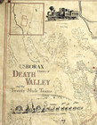 1977 Us Borax Map poster History Of Death Valley   20 Mule Teams  35x23 Unframed