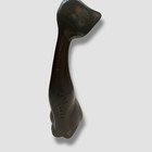Vintage Mcm Very Tall Long Neck Cat Color Black Mexico