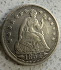 Liberty Seated Half Dime Silver Usa Collectible 1854 W  Arrows  Visible Liberty