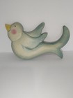 Vintage Usa Ceramic Resin Blue Bird Wall Hanging Cottage Decor Kitsch Mcm Spring