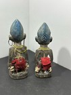 Vintage Ibeji Pair Twins African Yoruba Ilorin - Nigeria  Unique 12 Inches