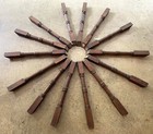 14 Antique Solid Oak Wood Porch   Stair Railing Balusters-architectural Salvage