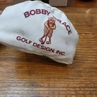 Vintage Bobby Grace Putters Nick Price White Leather Blade Putter Cover Usa Vtg