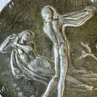 Art Nouveau Bronze Medallion     Emile Rousseau Prize     Nude Figures     Paris Mint