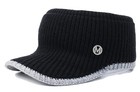 Beanietail Cap Warm Knit Hat Women Messy High Bun Ponytail Visor Size S m