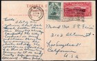 1948 Guatemala Cover Postcard  entrada A La Huerta - Finca El Rosario 