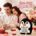 Handmade Crochet Mini Penguin Love Gift For Him Her Boyfriend Girlfriend