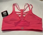 New Victorias Secret Vsx Sports Bra Sz Med Stretch Strappy Racerback Mesh Padded