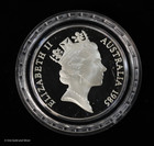 1985  10 Great Britain United Kingdom Silver Proof Coin W box