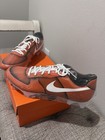Custom Orange And White Football Cleats Sz 11 5     