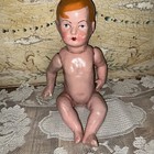 Antique Paper Mache German Baby Doll 13    