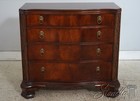 74746  Hickory Chair Mahogany Serpentine Front Carved Chest