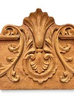 Antique 4  Long Oak Carved Pediment  Crest  Furniture Top  Cornice 