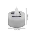 1pcs Solar Christmas Flameless Candles Led Tea Lights Decor Rechargeable