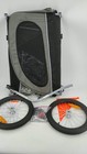 Vevor Dt810 Dog Pet Bike Trailer 88lb Capacity 16    Wheels Folding Black Gray
